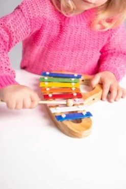 Boogie Bee Metallophon Holz mit 8 Noten | Teddy Toys Kinderwelt
