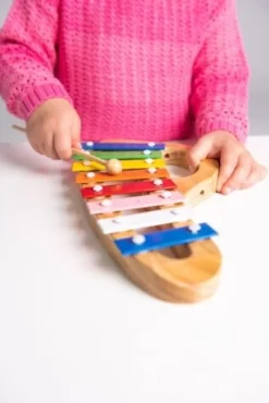 Boogie Bee Metallophon Holz mit 8 Noten | Teddy Toys Kinderwelt