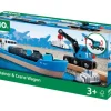 BRIO® - Containerschiff mit Kranwagen | Teddy Toys Kinderwelt
