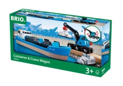 BRIO® - Containerschiff mit Kranwagen | Teddy Toys Kinderwelt