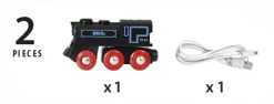 BRIO® - Schwarze Akku-Lok mit Mini-USB | Teddy Toys Kinderwelt