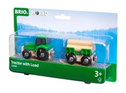 BRIO 63379900 Traktor mit Holz-Anhänger | Teddy Toys Kinderwelt