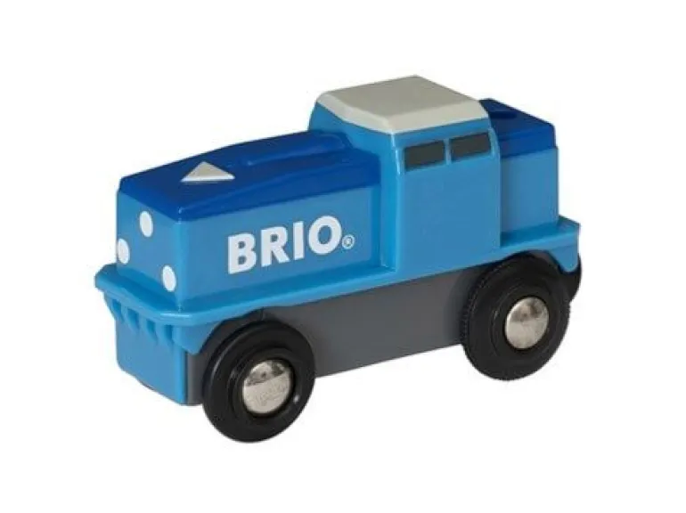BRIO® World - Blaue Batterie Frachtlok | Teddy Toys Kinderwelt