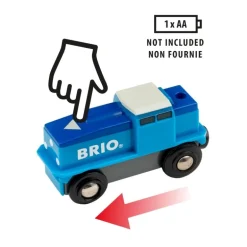 BRIO® World - Blaue Batterie Frachtlok | Teddy Toys Kinderwelt