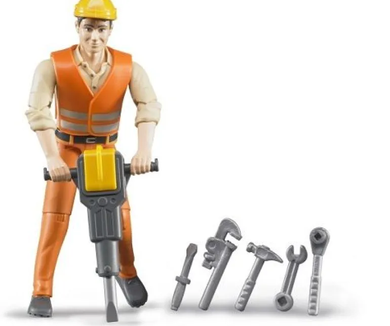 Bruder - Bauarbeiter mit Zubeh?r