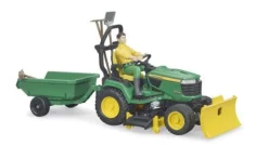 Bruder 62104 bworld John Deere Aufsitzrasenmäher m. Anhäng. u Gär | Teddy Toys Kinderwelt
