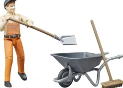 Bruder 62130 Figurenset Kommunalarbeiter, ab 4 Jahren, Maße: 18,8 | Teddy Toys Kinderwelt