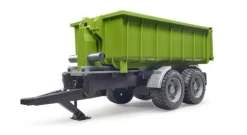 Bruder 02035 Hakenlift-Anhänger für Traktoren | Teddy Toys Kinderwelt