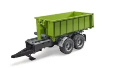 Bruder 02035 Hakenlift-Anhänger für Traktoren | Teddy Toys Kinderwelt