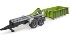 Bruder 02035 Hakenlift-Anhänger für Traktoren | Teddy Toys Kinderwelt
