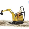 Bruder - JCB Mikrobagger 8010 CTS und Bauarbeiter