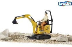 Bruder - JCB Mikrobagger 8010 CTS und Bauarbeiter