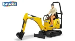 Bruder - JCB Mikrobagger 8010 CTS und Bauarbeiter