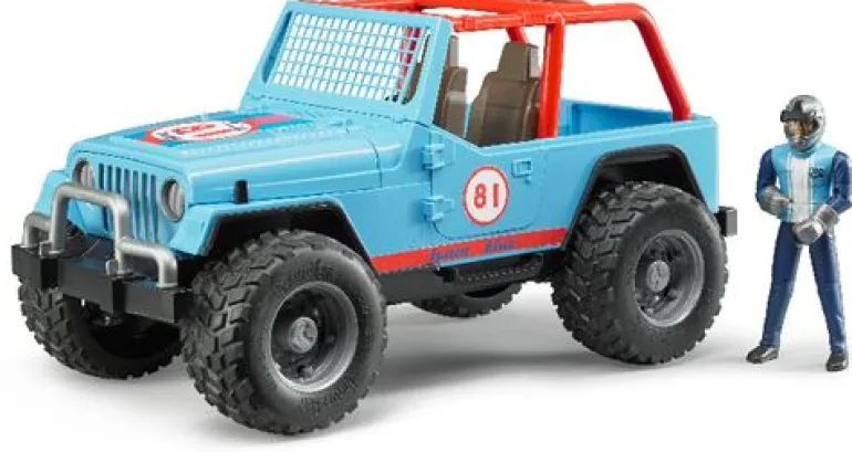 Bruder - Jeep Cross Country Racer blau mit Rennfahrer | Bruder | Marken | Teddy Toys Kinderwelt