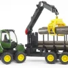 Bruder - John Deere 1210E R?ckezug mit 4 Baumst?mmen