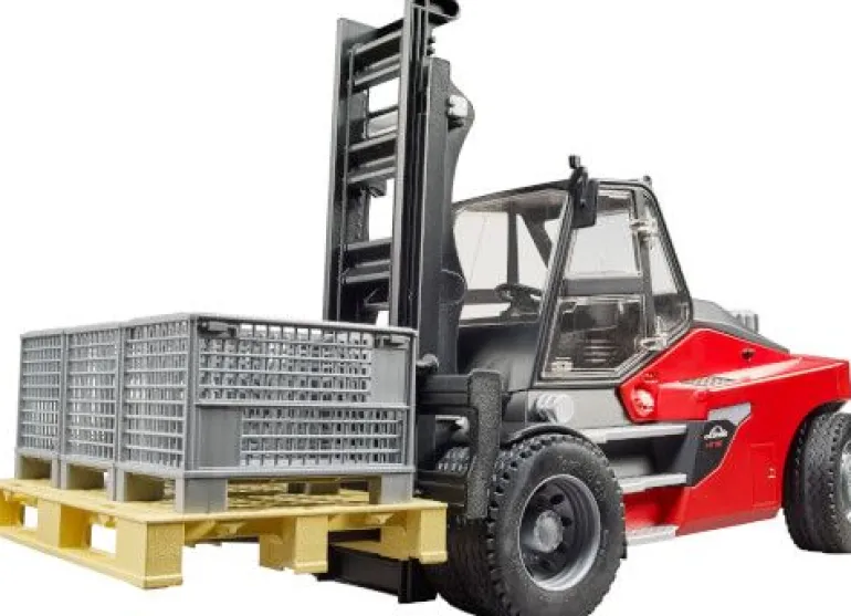 Bruder - Linde HT160 Stapler mit Palette, 3 Boxen | Teddy Toys Kinderwelt