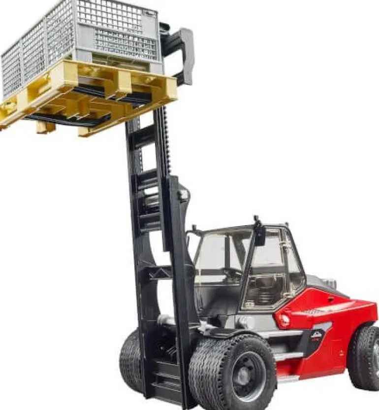 Bruder - Linde HT160 Stapler mit Palette, 3 Boxen | Teddy Toys Kinderwelt