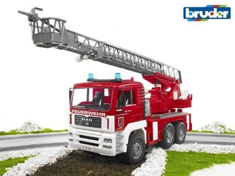 Bruder - MAN Feuerwehr mit Drehleiter | Bruder | Marken | Teddy Toys Kinderwelt