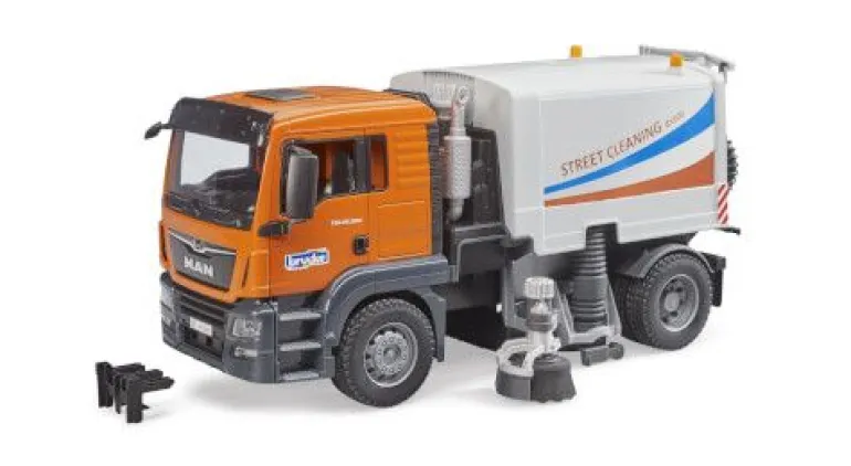 Bruder 03780 MAN TGS LKW Straßenreinigung | Teddy Toys Kinderwelt