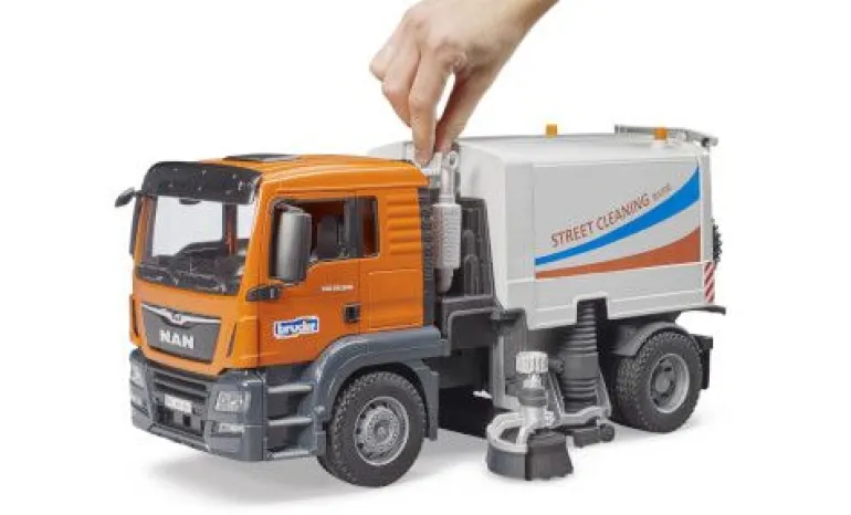 Bruder 03780 MAN TGS LKW Straßenreinigung | Teddy Toys Kinderwelt