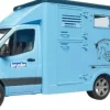 Bruder - MB Sprinter Tiertransporter mit 1 Pferd | Teddy Toys Kinderwelt