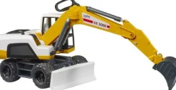 Bruder 03413 Mobilbagger (gelb/weiß) | Teddy Toys Kinderwelt
