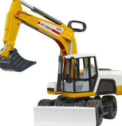 Bruder 03413 Mobilbagger (gelb/weiß) | Teddy Toys Kinderwelt