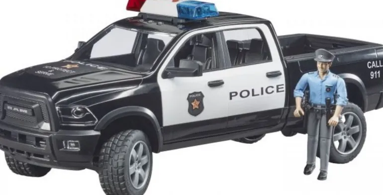 Bruder - RAM 2500 Polizei Pickup mit Polizist | Teddy Toys Kinderwelt