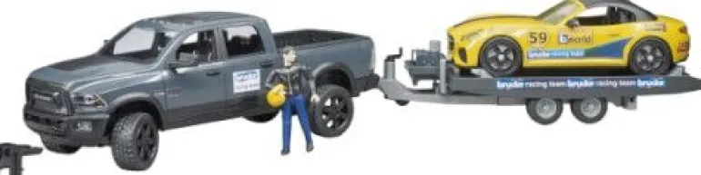 Bruder 02504 RAM 2500 Power Wagon und BRUDER Roadster Racing Team | Teddy Toys Kinderwelt