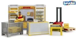 Bruder bworld - DHL Shop mit Handhubstapler | Teddy Toys Kinderwelt