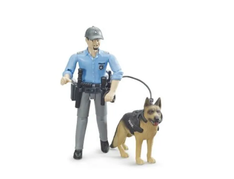 Bruder bworld - Polizist mit Hund | Teddy Toys Kinderwelt
