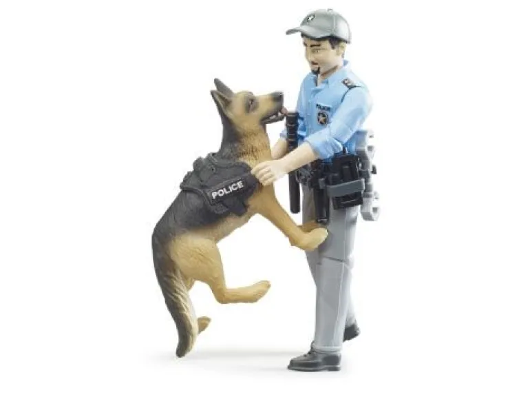 Bruder bworld - Polizist mit Hund | Teddy Toys Kinderwelt