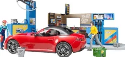 Bruder bworld - Tankstelle mit Waschplatz | Teddy Toys Kinderwelt