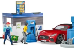 Bruder bworld - Tankstelle mit Waschplatz | Teddy Toys Kinderwelt