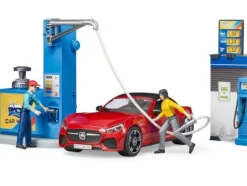 Bruder bworld - Tankstelle mit Waschplatz | Teddy Toys Kinderwelt