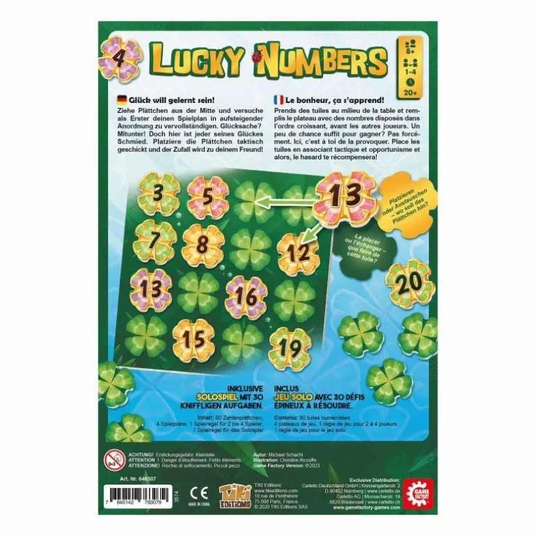 Carletto GAMEFACTORY - Lucky Numbers | Teddy Toys Kinderwelt