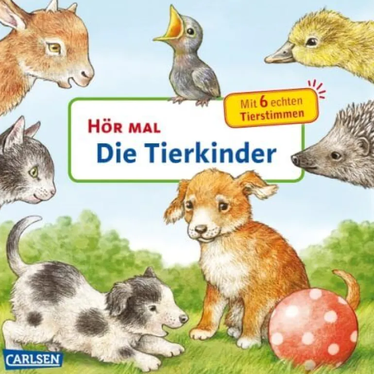 Carlsen Hör mal Soundbuch - Tierkinder | Teddy Toys Kinderwelt