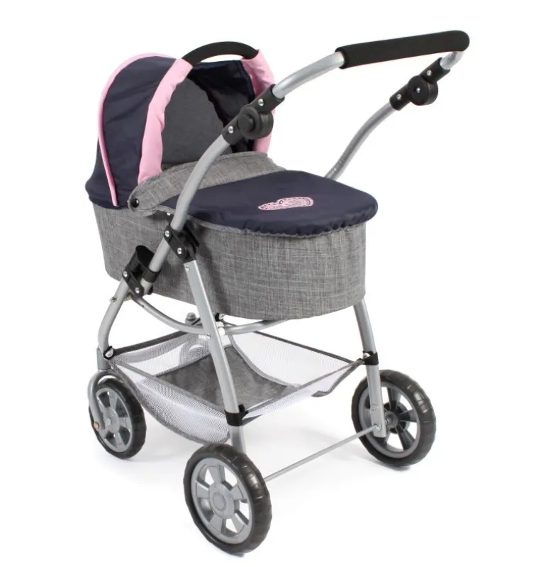 Chic 2000 - Kombi-Puppenwagen 3 in 1 Emotion, blau-grau | Teddy Toys Kinderwelt