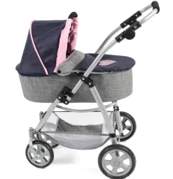 Chic 2000 - Kombi-Puppenwagen 3 in 1 Emotion, blau-grau | Teddy Toys Kinderwelt
