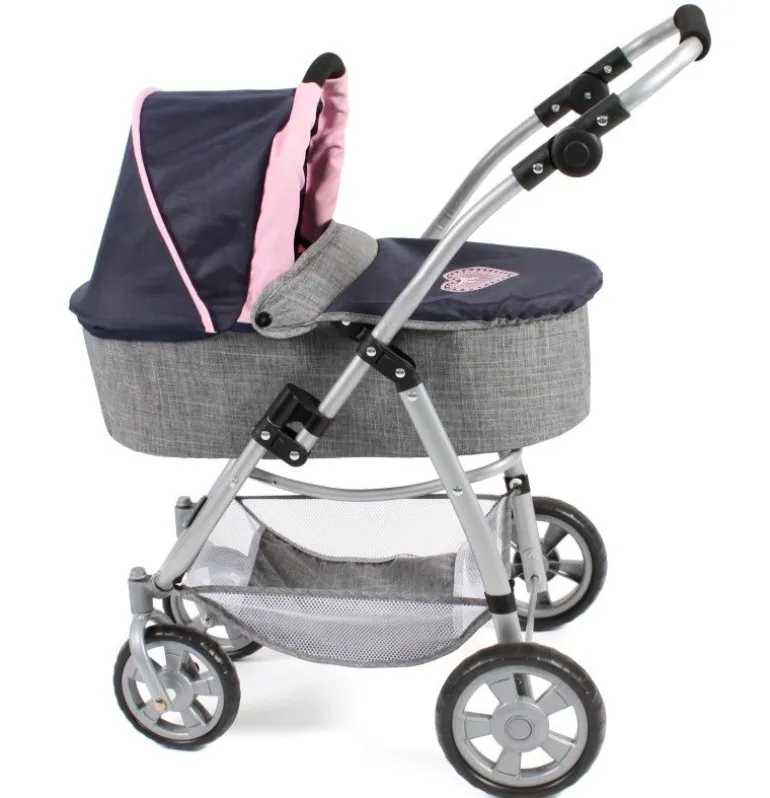 Chic 2000 - Kombi-Puppenwagen 3 in 1 Emotion, blau-grau | Teddy Toys Kinderwelt