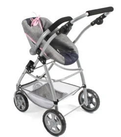 Chic 2000 - Kombi-Puppenwagen 3 in 1 Emotion, blau-grau | Teddy Toys Kinderwelt