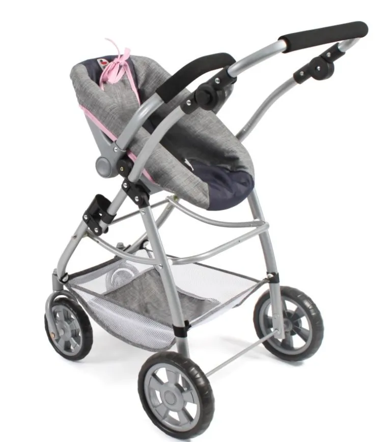 Chic 2000 - Kombi-Puppenwagen 3 in 1 Emotion, blau-grau | Teddy Toys Kinderwelt