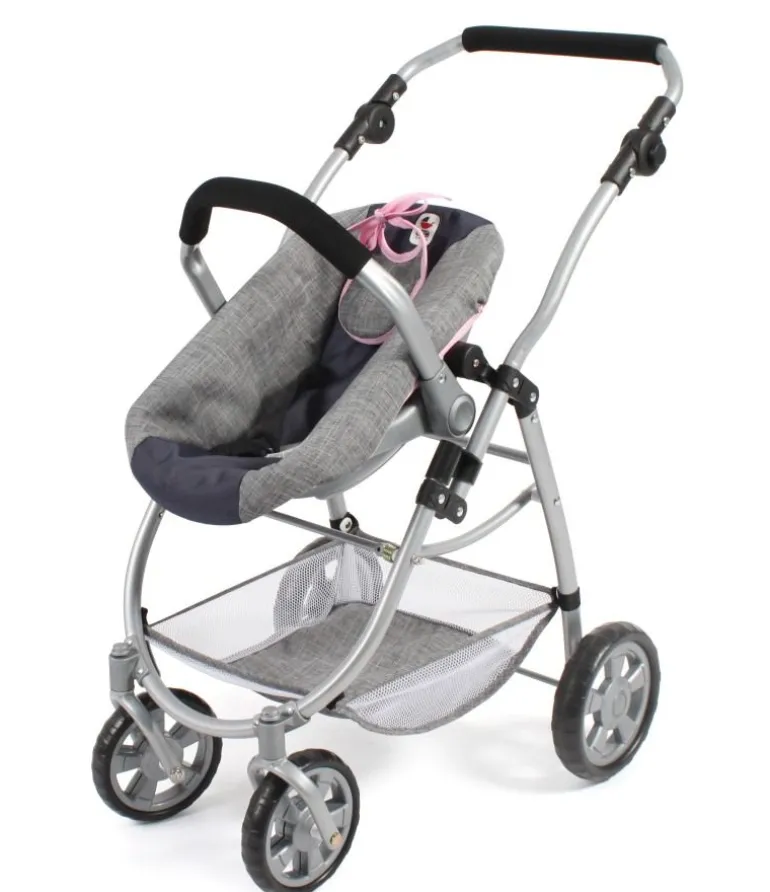 Chic 2000 - Kombi-Puppenwagen 3 in 1 Emotion, blau-grau | Teddy Toys Kinderwelt