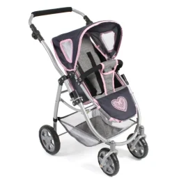 Chic 2000 - Kombi-Puppenwagen 3 in 1 Emotion, blau-grau | Teddy Toys Kinderwelt