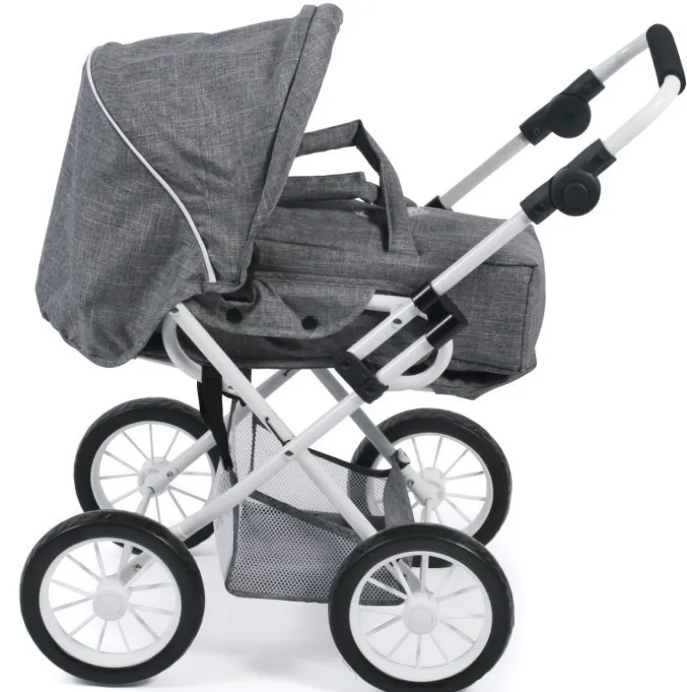 Chic 2000 - Kombi-Puppenwagen Leni grau Herz | Puppenwagen & Buggys | Puppen & Zubehör | Spielzeug | Teddy Toys Kinderwelt