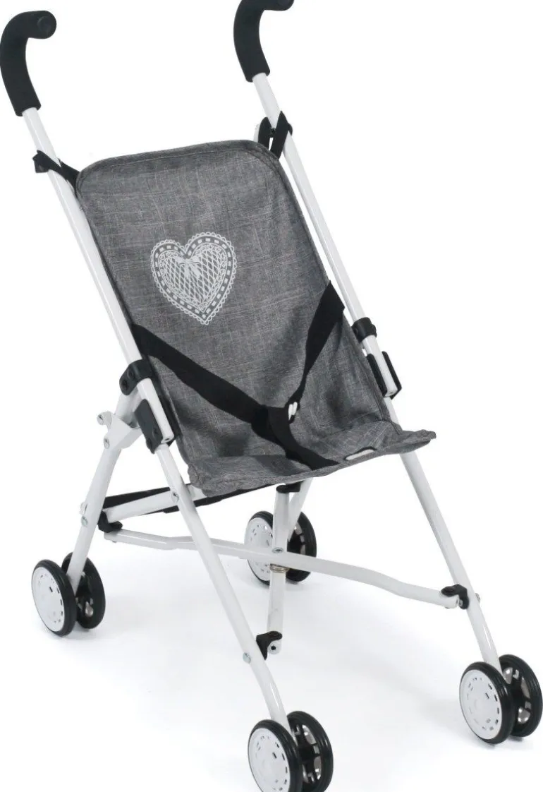 Chic 2000 - Mini-Puppenbuggy Roma grau Herz | Puppenwagen & Buggys | Puppen & Zubehör | Spielzeug | Teddy Toys Kinderwelt