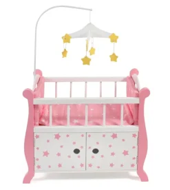 Chic 2000 - Puppenbett mit Mobile Stars Pink | Teddy Toys Kinderwelt