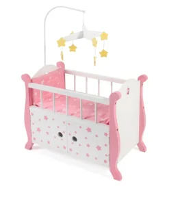 Chic 2000 - Puppenbett mit Mobile Stars Pink | Teddy Toys Kinderwelt
