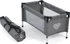 Chic 2000 - Puppen-Reisebett grau Herz | Puppenmöbel | Puppen & Zubehör | Spielzeug | Teddy Toys Kinderwelt