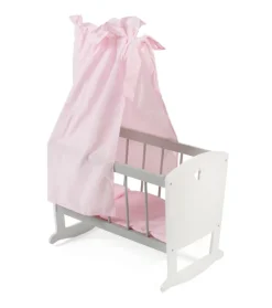 Chic 2000 - Puppenwiege Stars, grau | Teddy Toys Kinderwelt